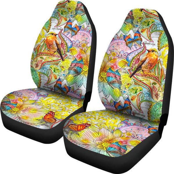 Spring car seat cover top