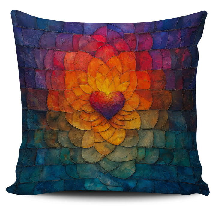 🎁 Heart Mandala Pillow Cover (100% off)