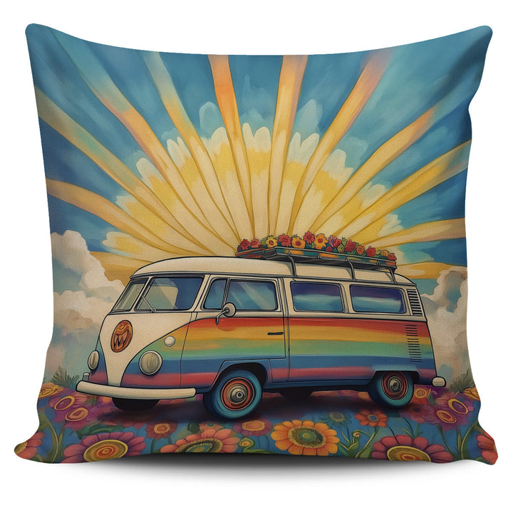 🎁 Hippie Van Pillow Cover (100% off)