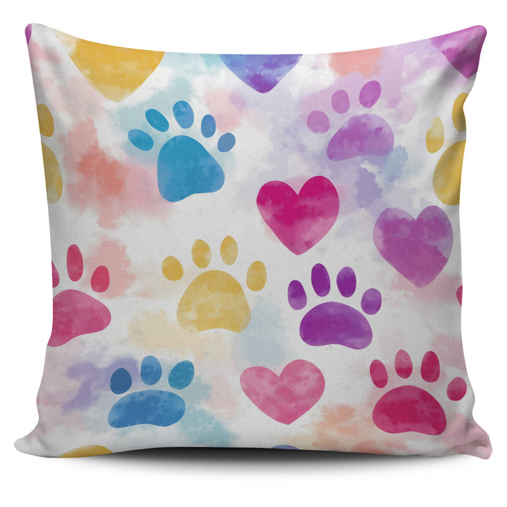 🎁 Colorful Paws Pillow Cover (100% off)