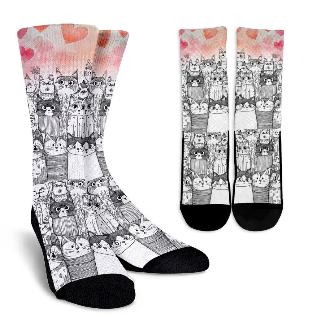 🎁 Cats Doodle Socks (100% off)