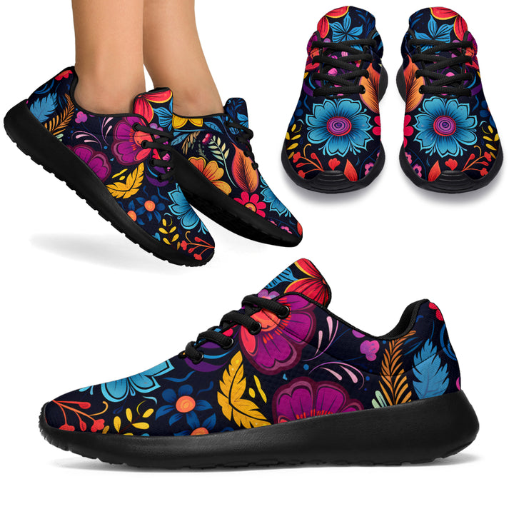 Happy flowers sport sneakers