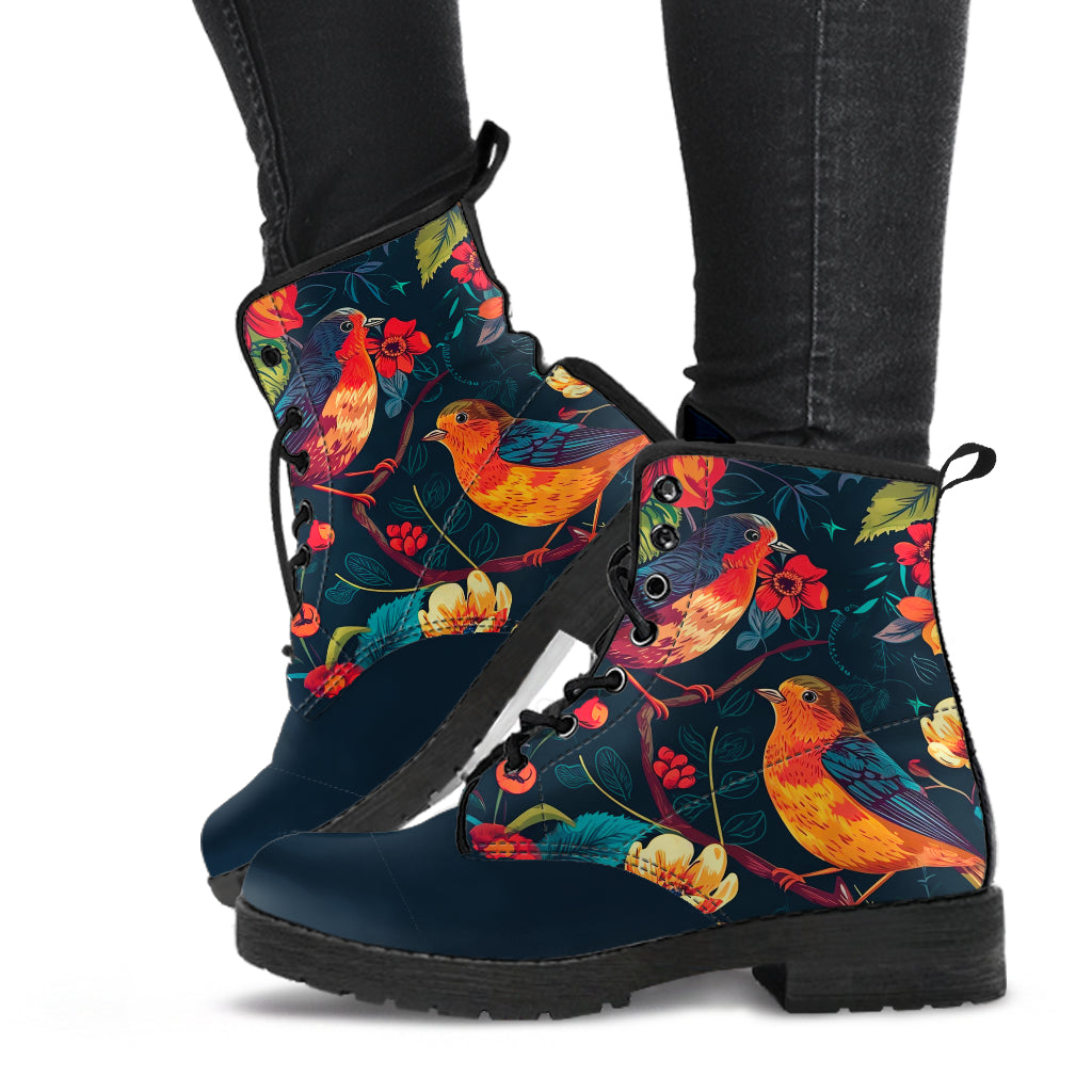 Floral Birds Boots