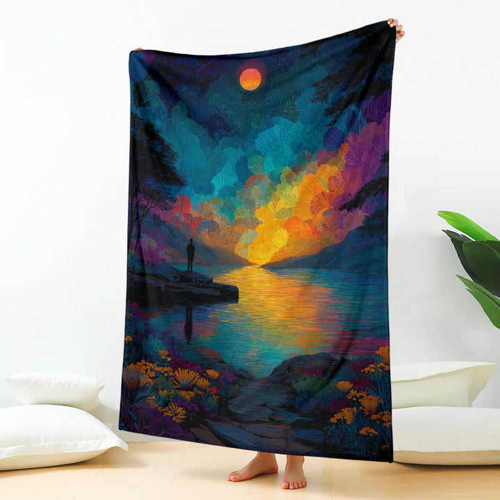 Colorful Universe premium Blanket