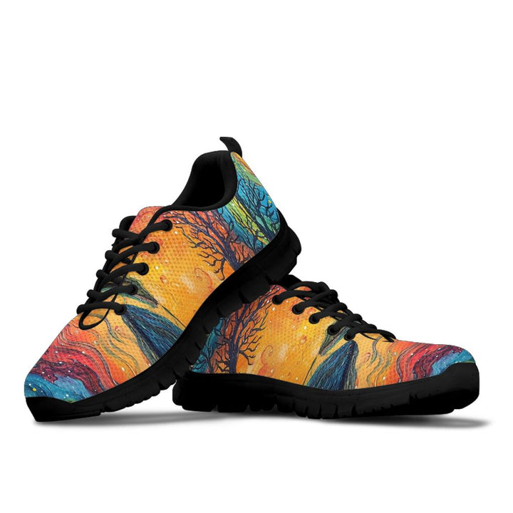 Colorful starry night Women's sneakers