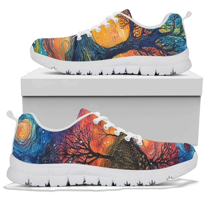 Colorful starry night Women's sneakers