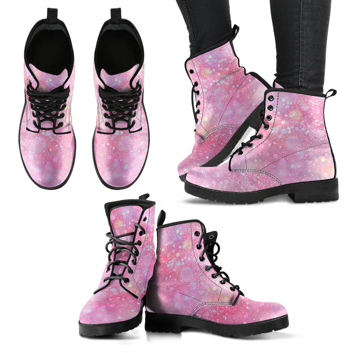 Pink glitter  boots