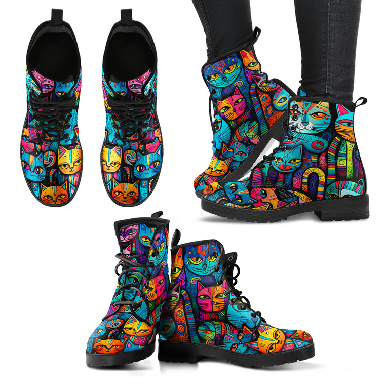 Cats Doodle Boots