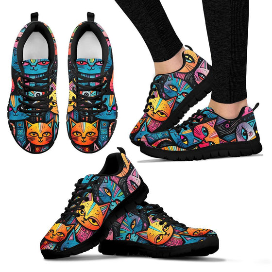 Cats Doodle Women's Sneakers