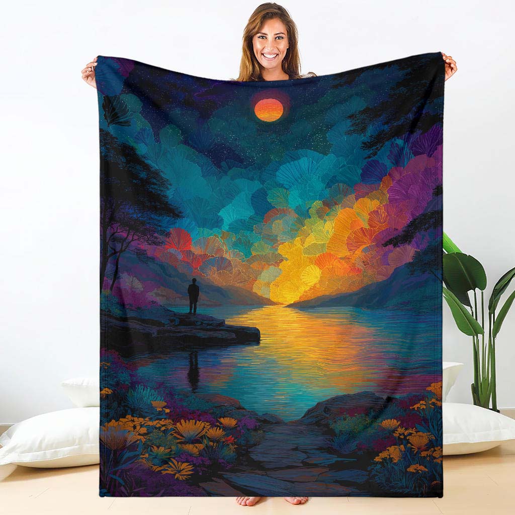 Colorful Universe premium Blanket
