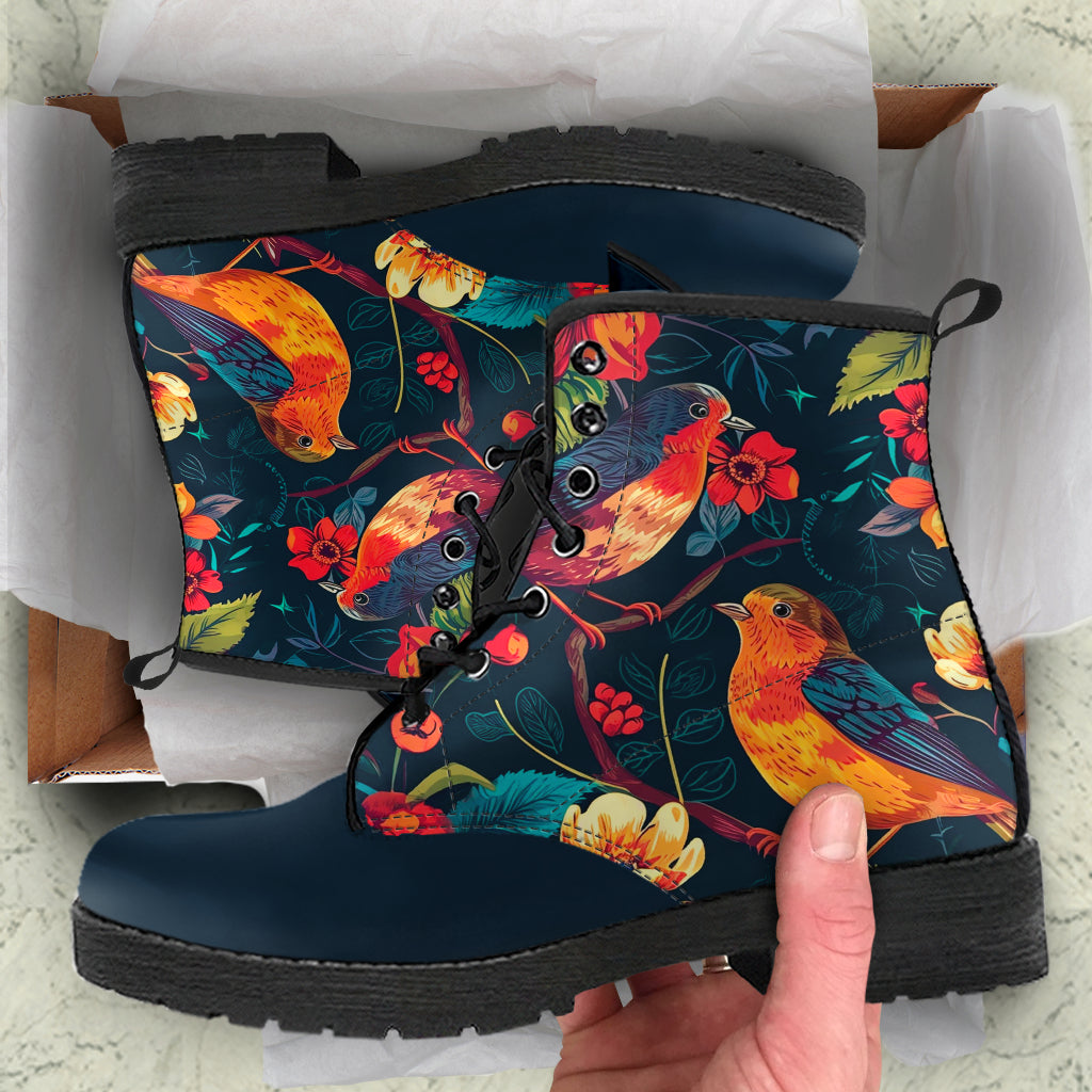 Floral Birds Boots