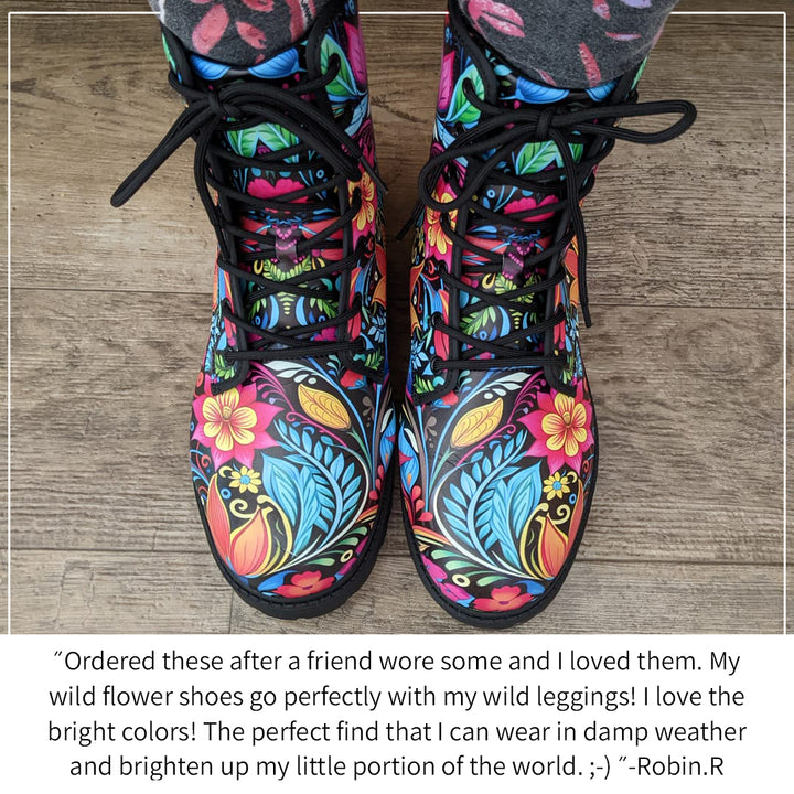 Happy floral boots