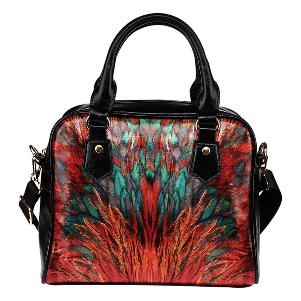 Flame Feathers Shoulder Hand Bag - Your Amazing Design