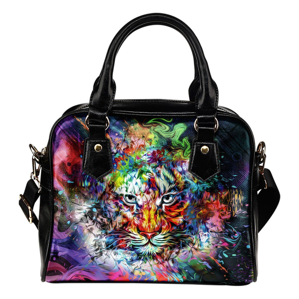 Bags - Wild Tiger Shoulder Handbag