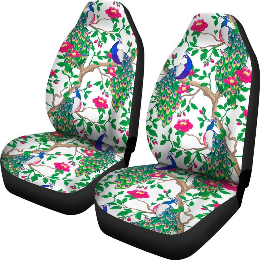 Beautiful Peacock Car Seat Covers