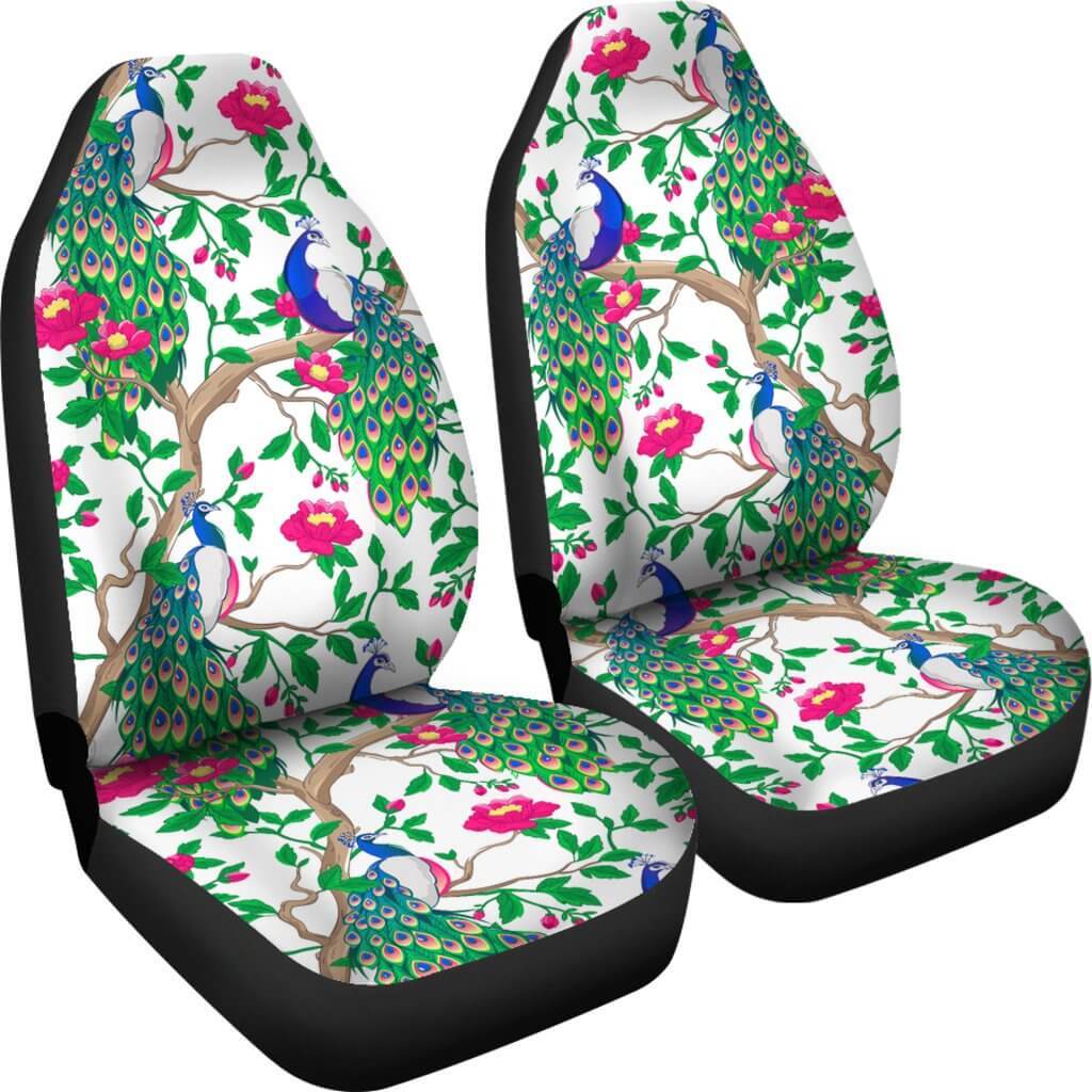 Beautiful Peacock Car Seat Covers