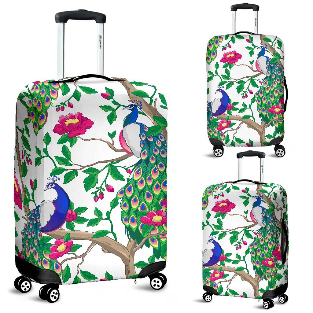 Beautiful Peacock Luggage Covers