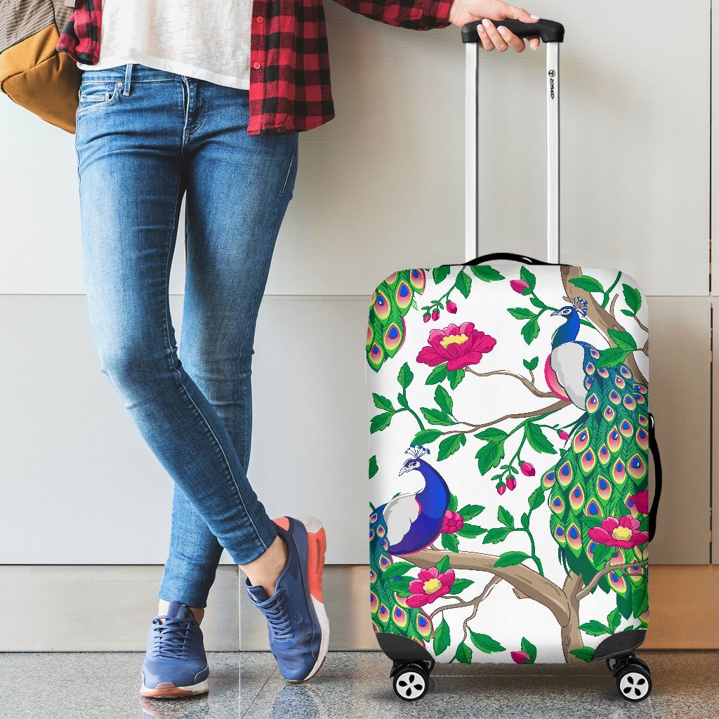Beautiful Peacock Luggage Covers