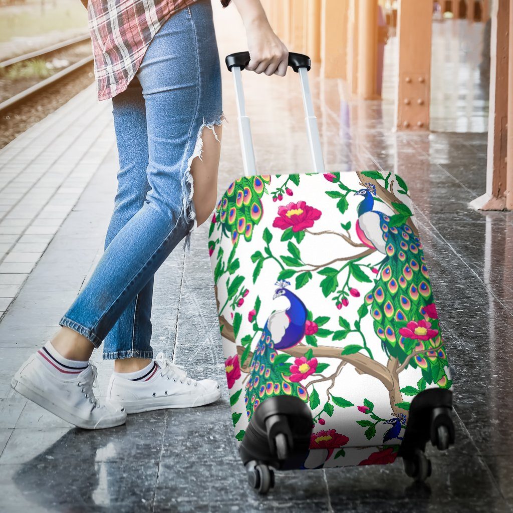 Beautiful Peacock Luggage Covers