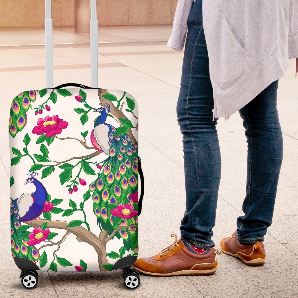 Beautiful Peacock Luggage Covers
