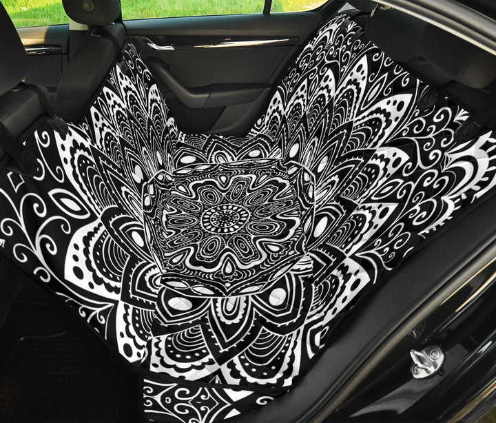 Black And White Mandala Pet Seat Covers