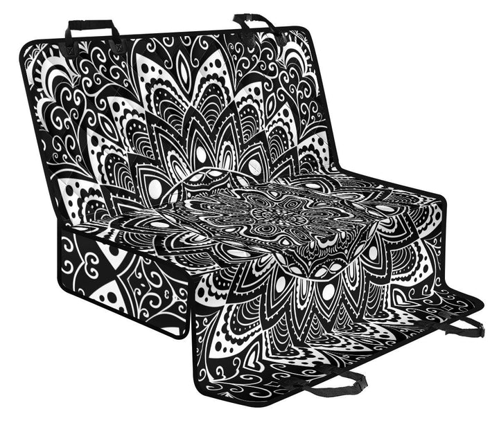 Black And White Mandala Pet Seat Covers