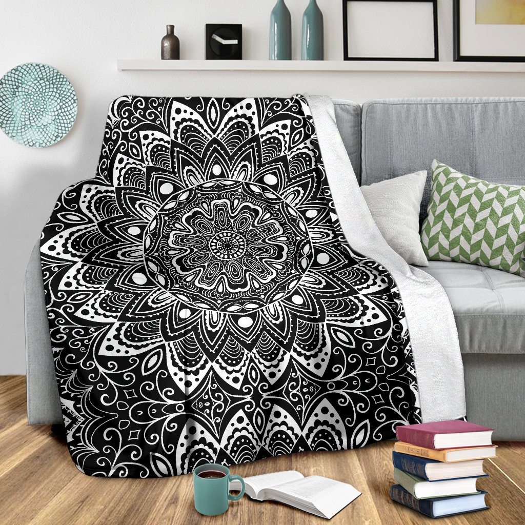 Black And White Premium Blanket