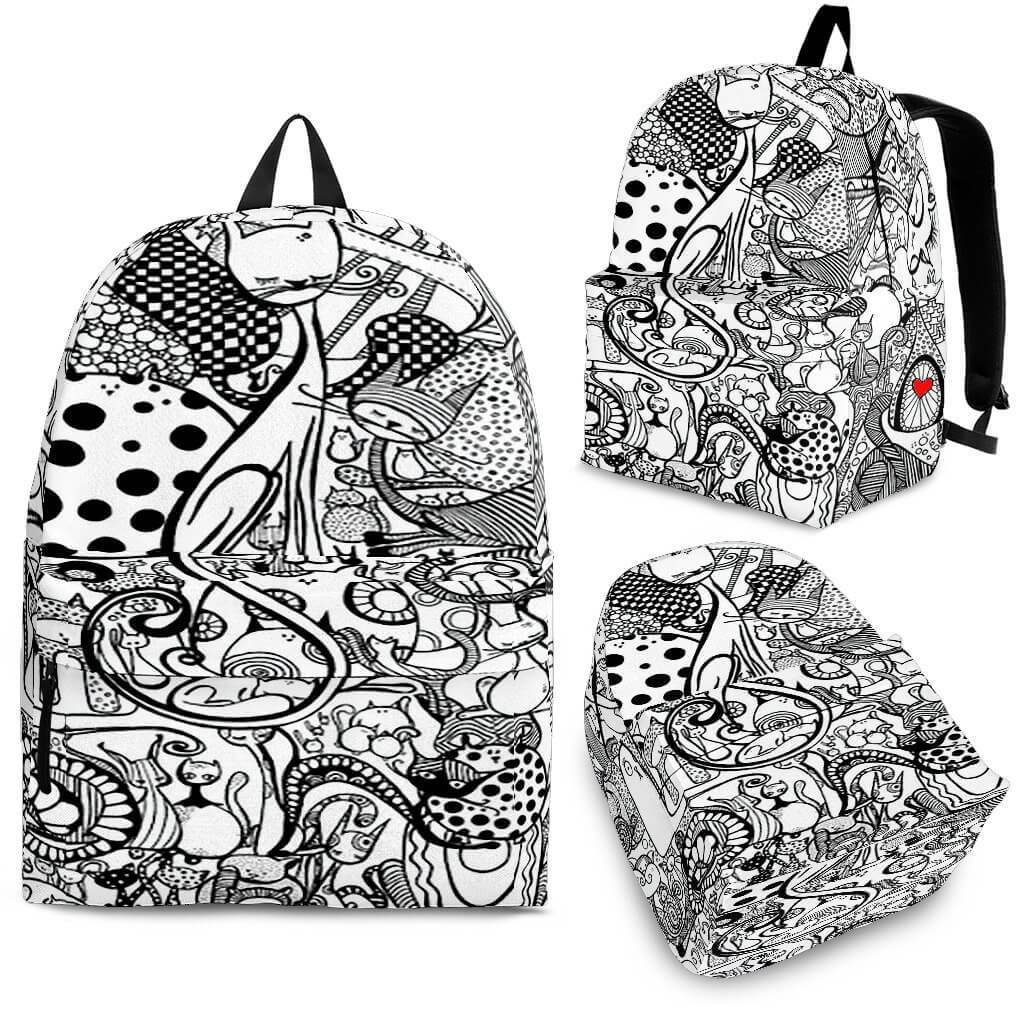 Black & White Cats Backpack
