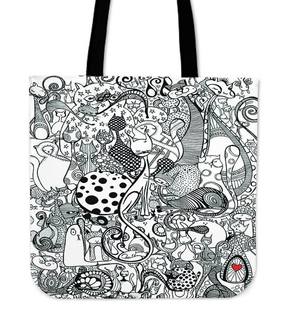 Black & White Cats Tote