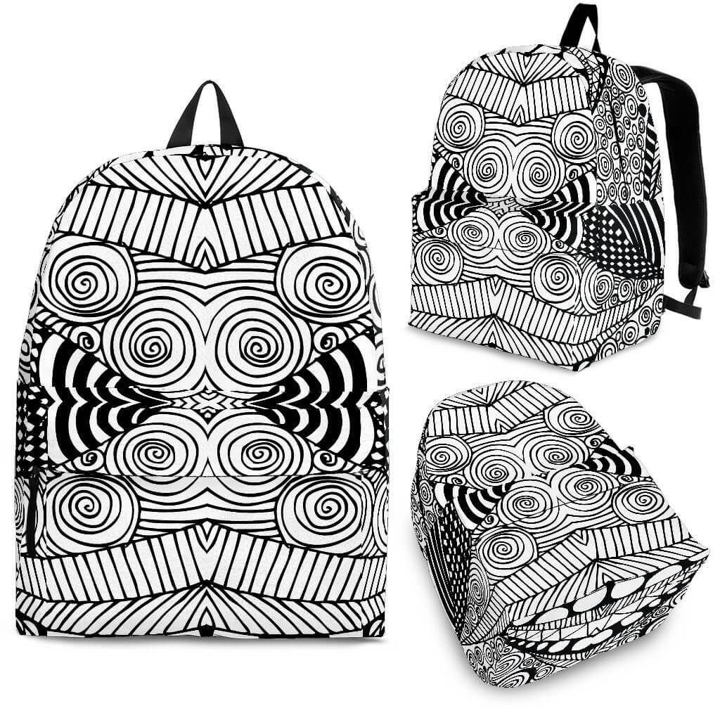 Black & White Shape Backpack