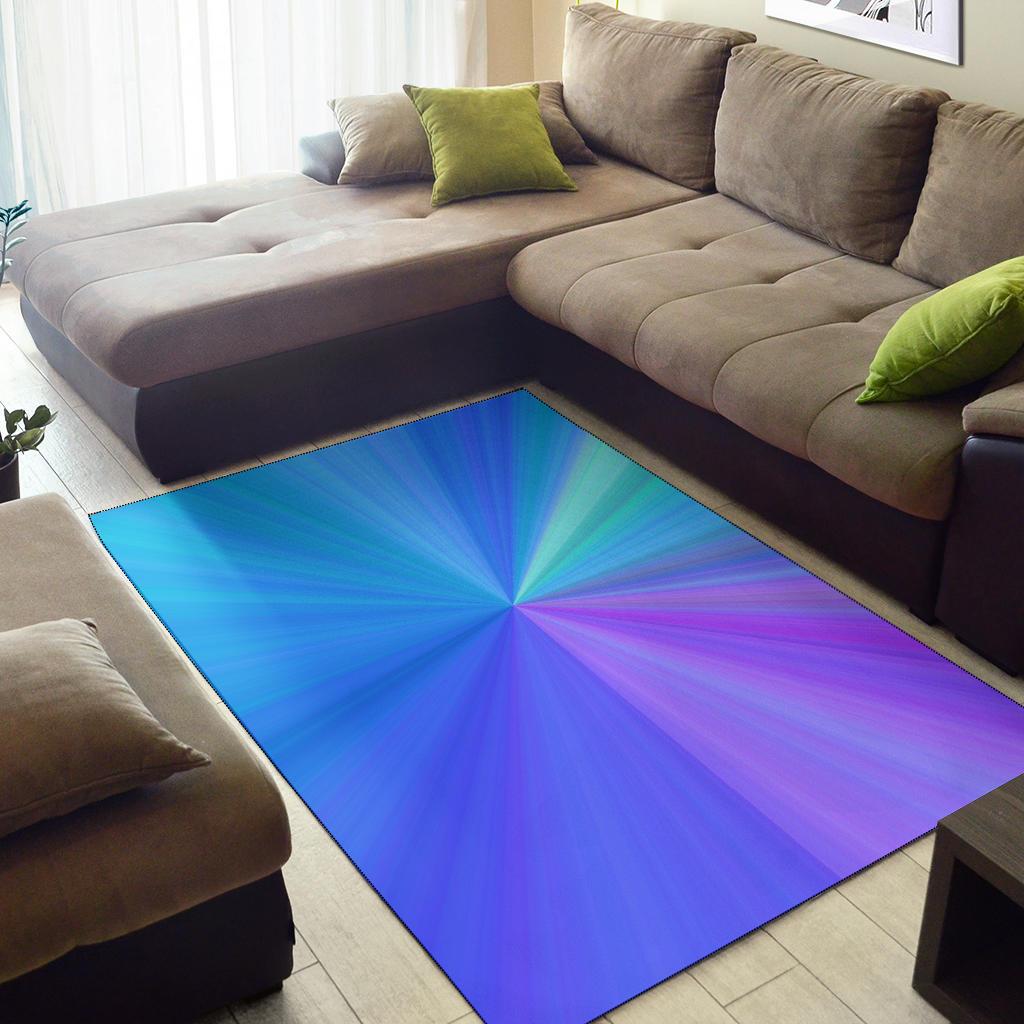 Blue Pink Power Area Rug