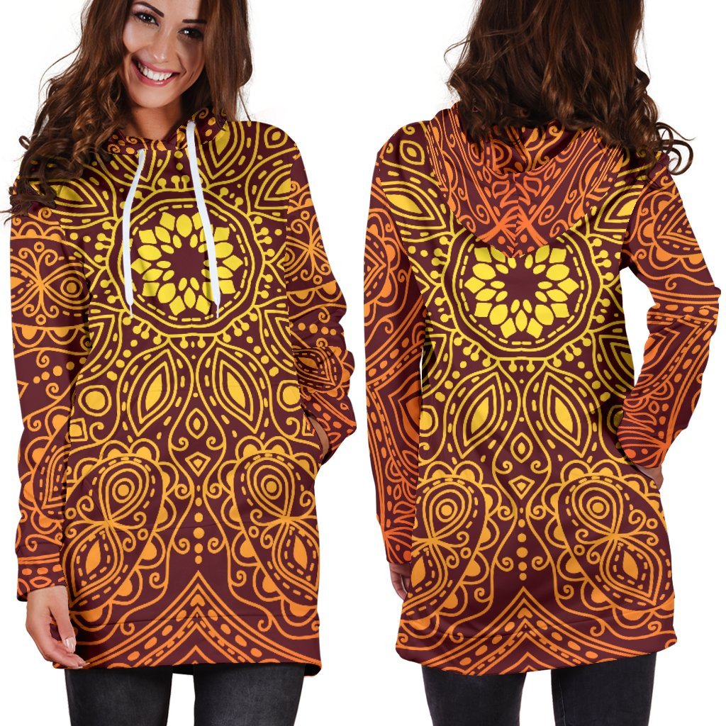 Bright Your Day Mandala Hoodie Dress
