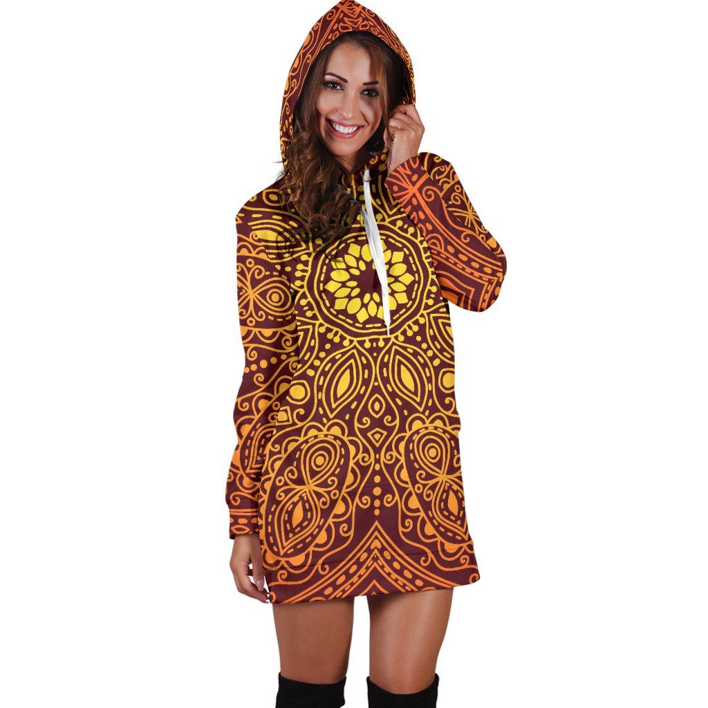 Bright Your Day Mandala Hoodie Dress