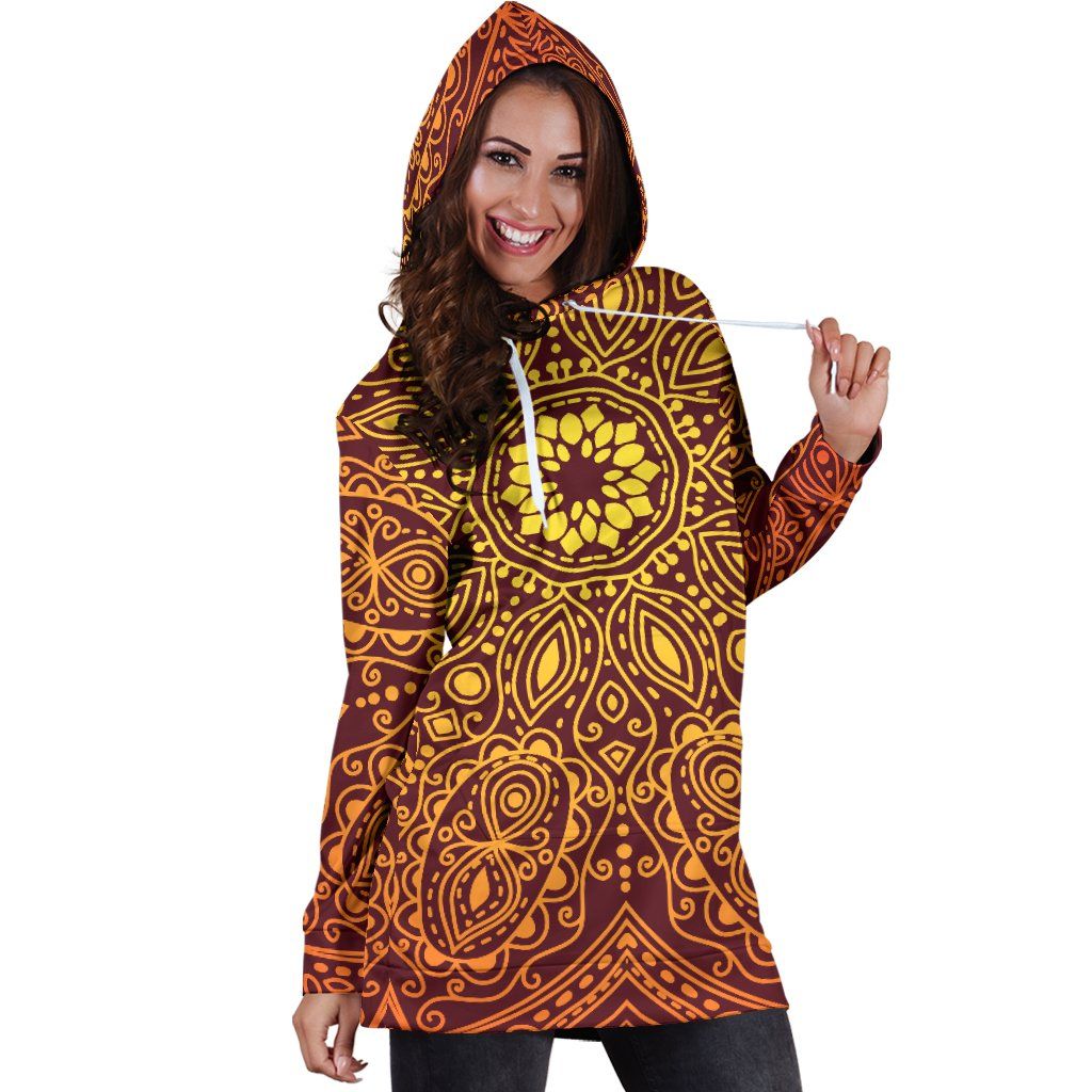 Bright Your Day Mandala Hoodie Dress