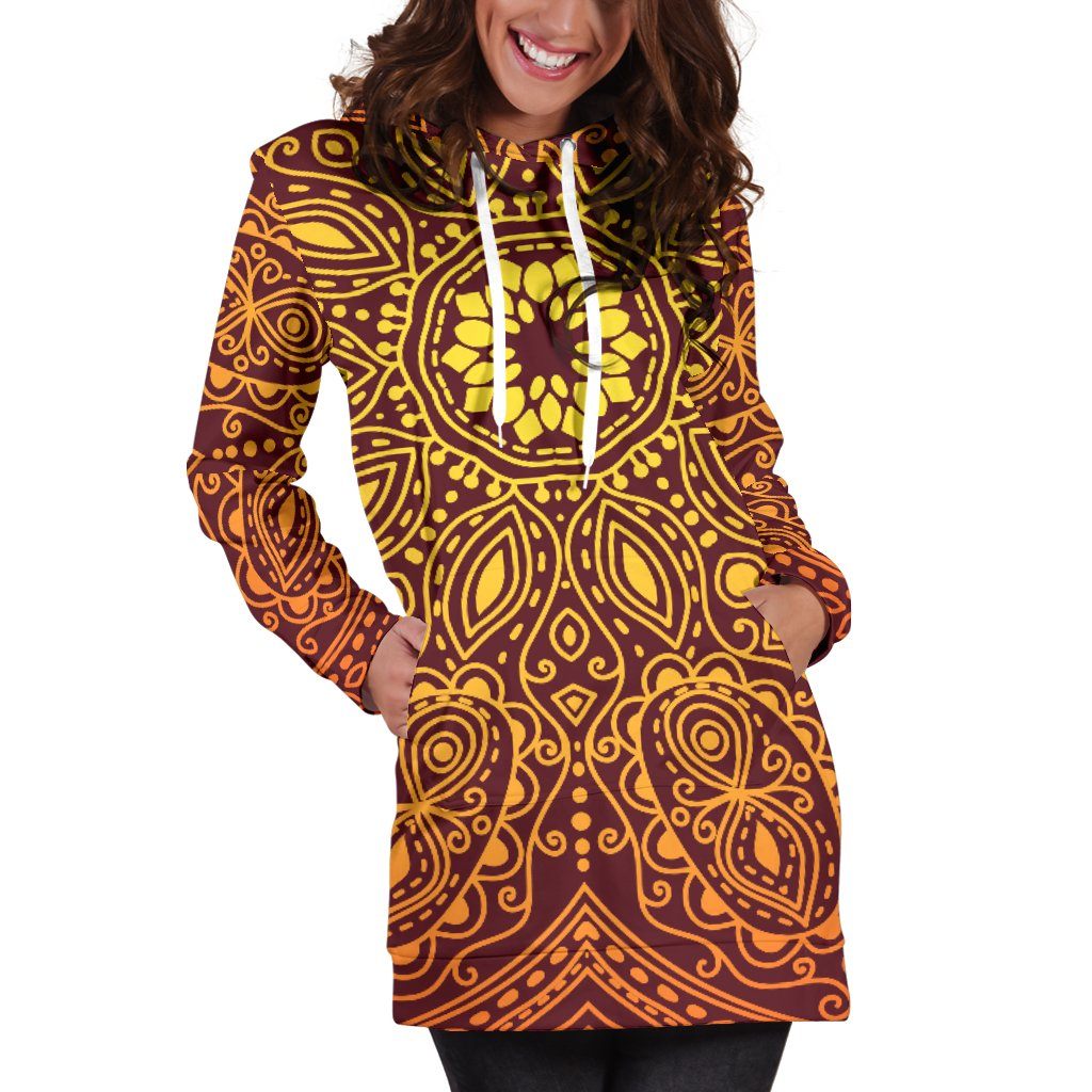 Bright Your Day Mandala Hoodie Dress