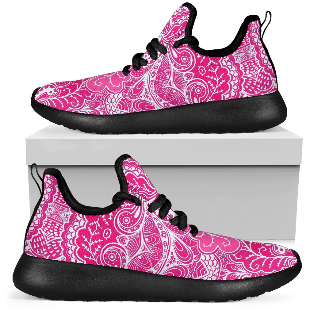 Calm In Pink Mesh Knit Sneakers