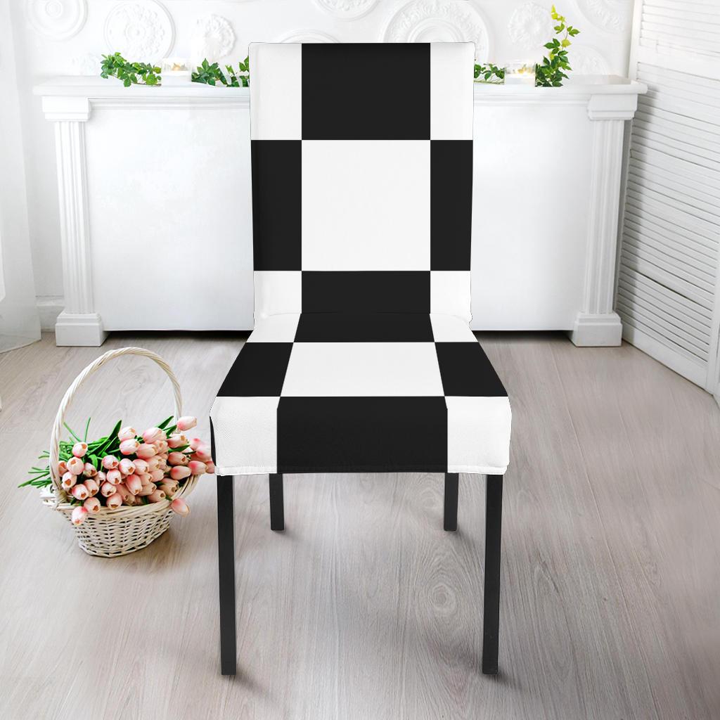Chessboard Dining Chair Slipcover