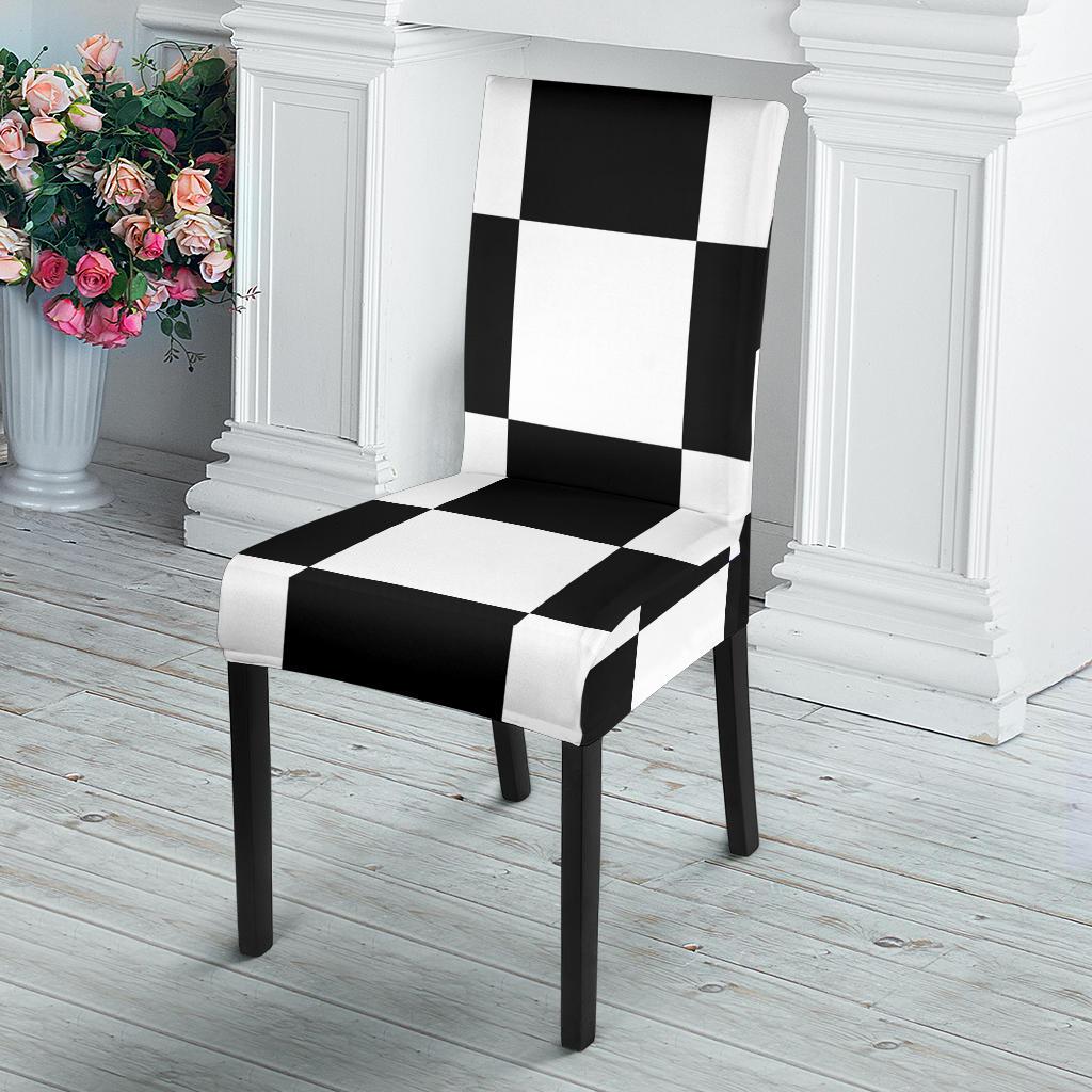 Chessboard Dining Chair Slipcover