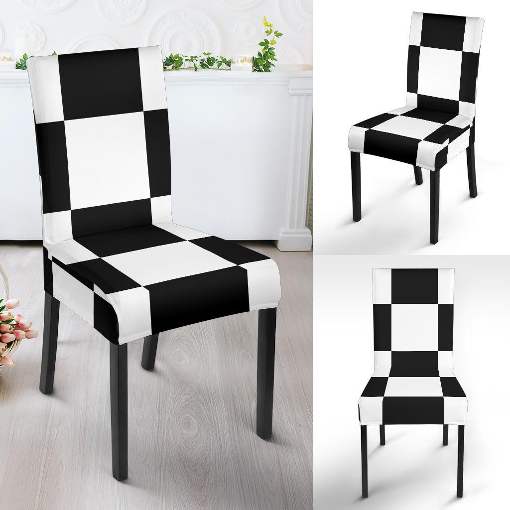 Chessboard Dining Chair Slipcover