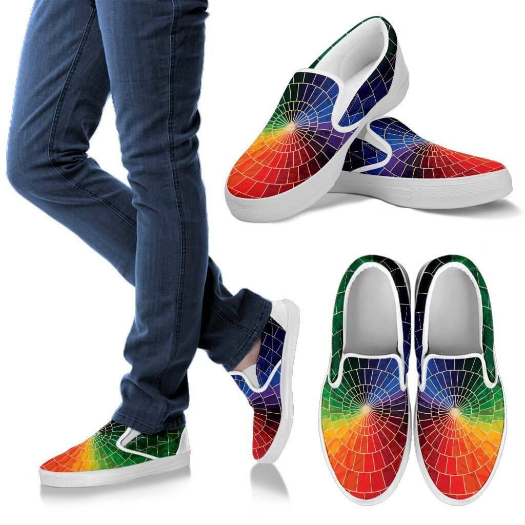Color Spectrum Slip Ons