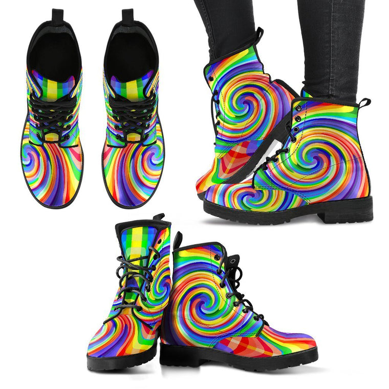 Color Spiral Women's Boots