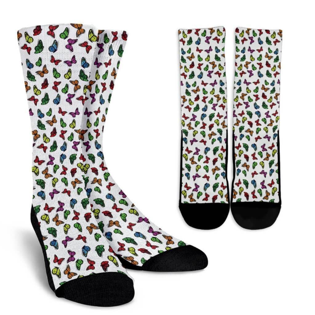 Colorful Butterfly Socks