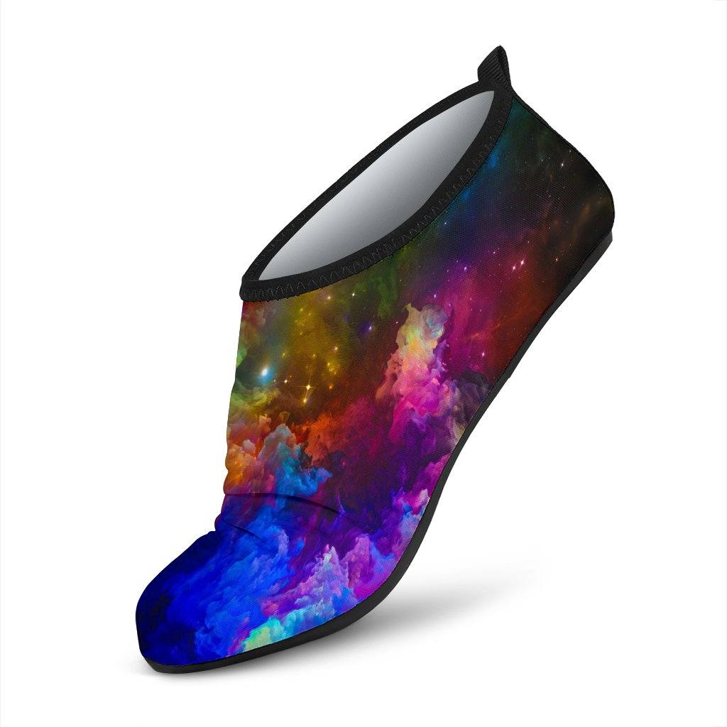 Colorful Galaxy Aqua Shoes