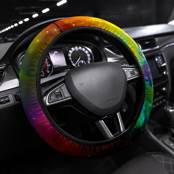 Colorful Galaxy Steering Wheel Cover