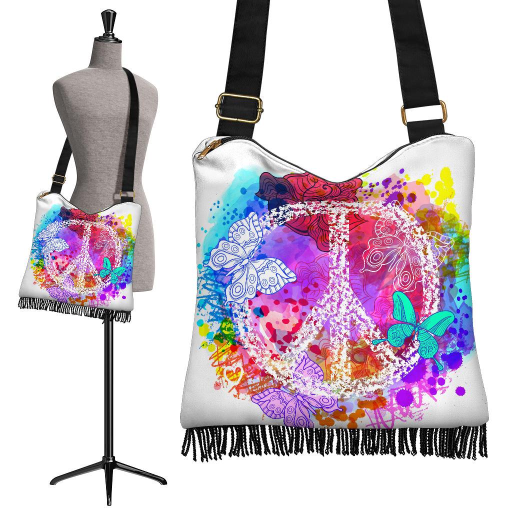Colorful Peace Crossbody Bag