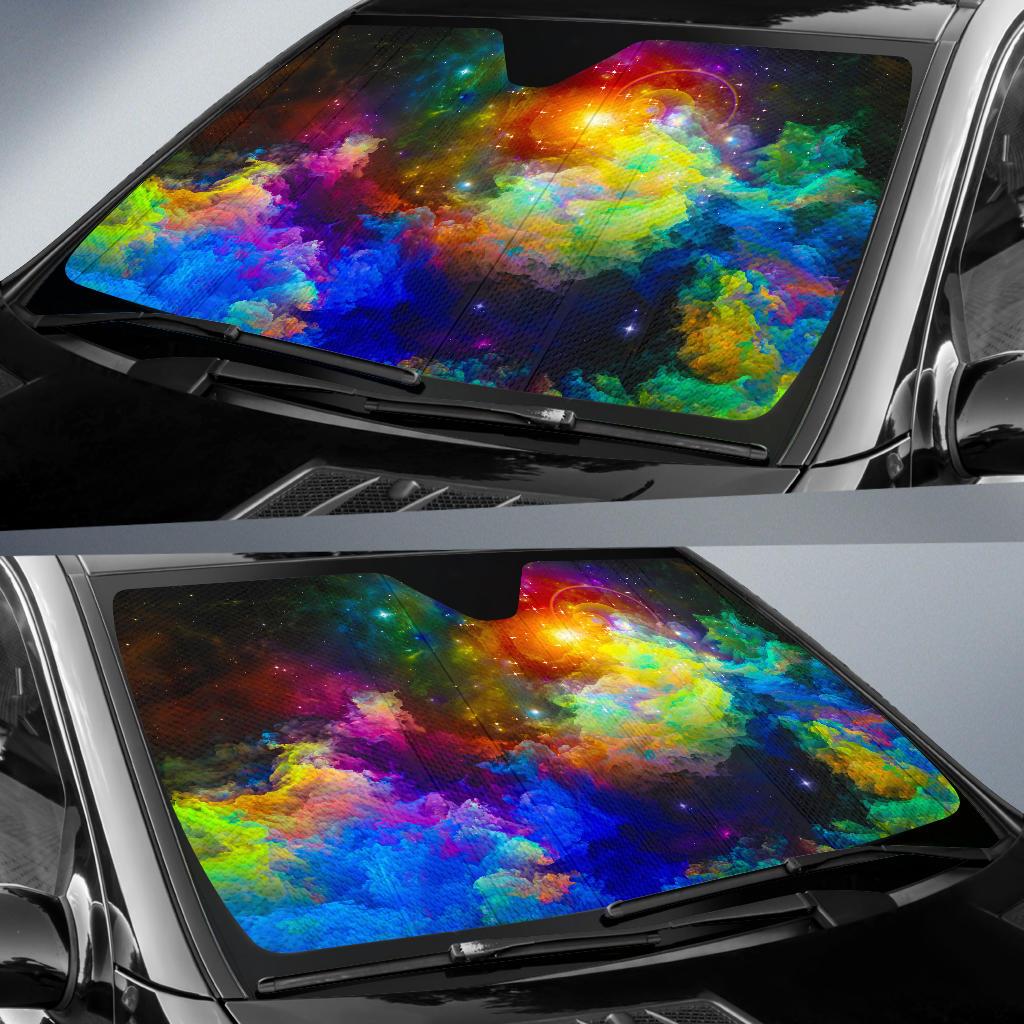 Colorful Universe Auto Sun Shade