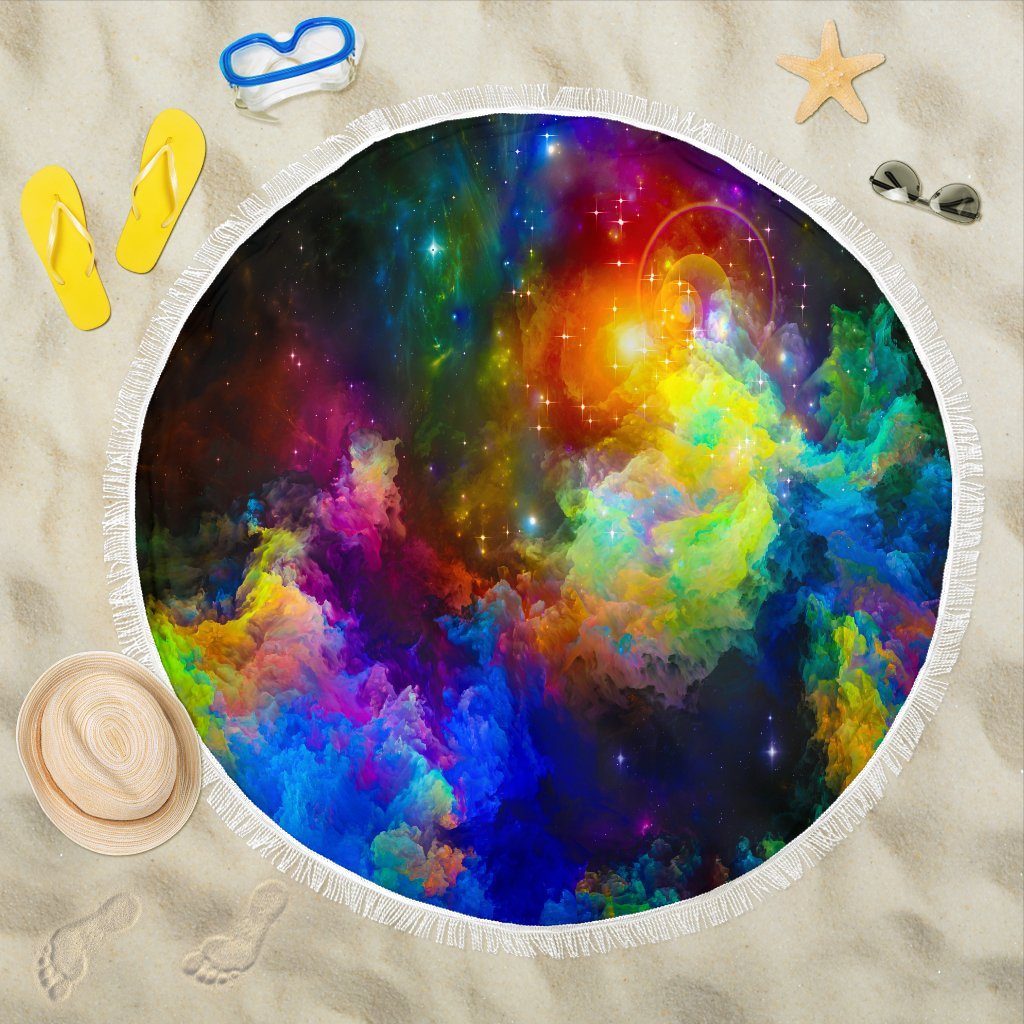Colorful Universe  Beach Blanket