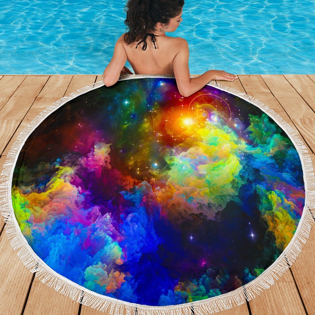 Colorful Universe  Beach Blanket