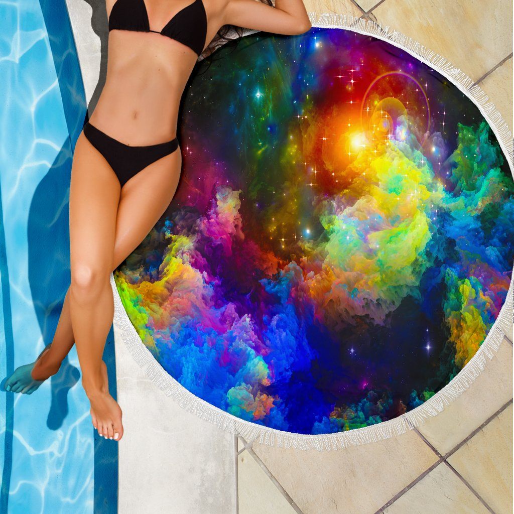 Colorful Universe  Beach Blanket