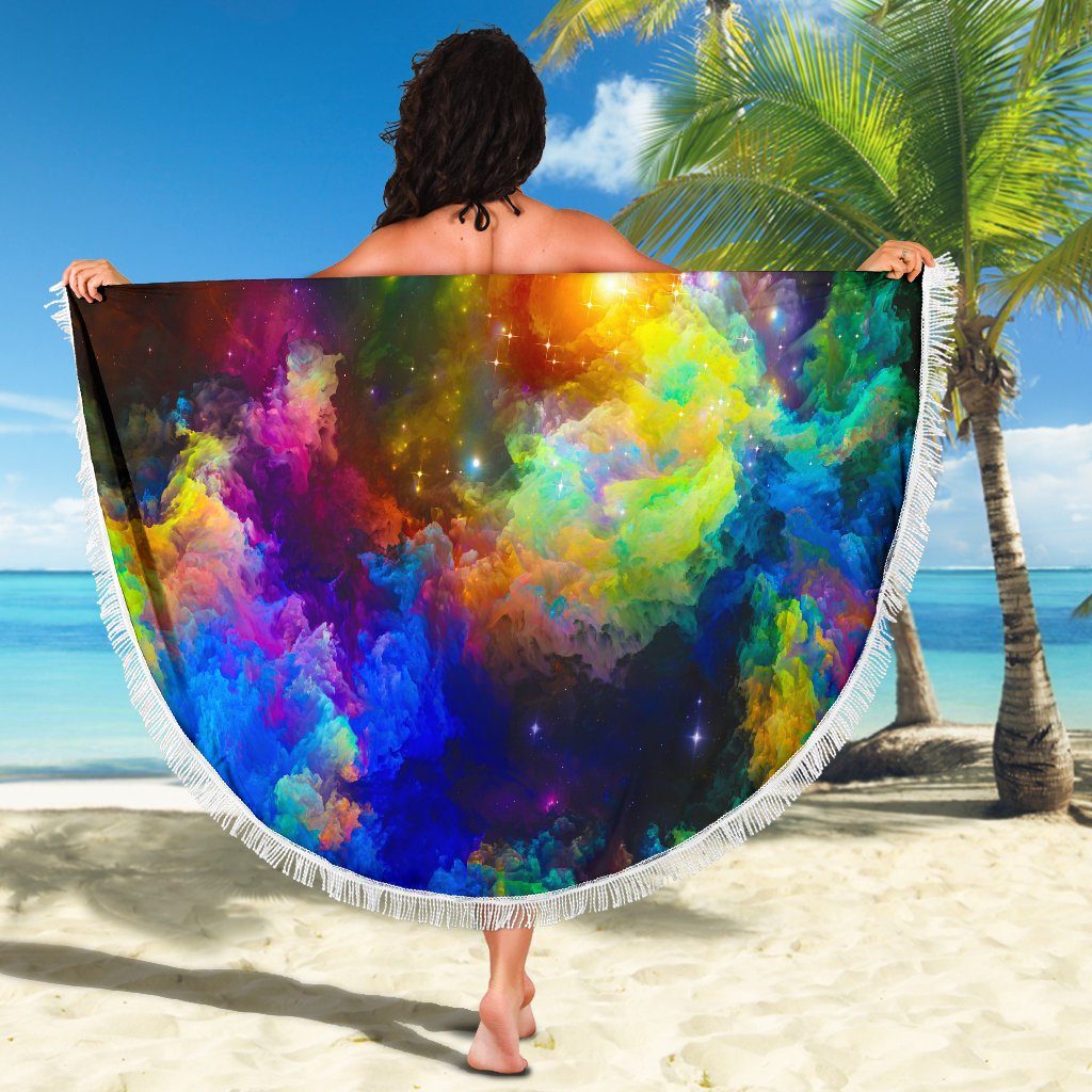 Colorful Universe  Beach Blanket